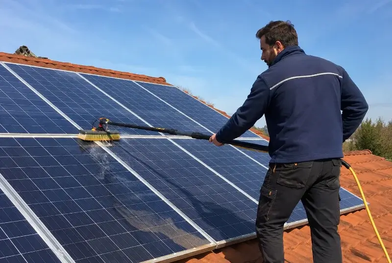 Nettoyage et entretien de panneaux solaires à Cauna