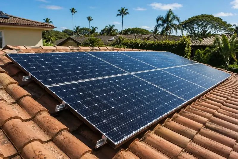 Installation de panneaux solaires à Cauna